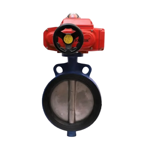Kimax motorised butterfly valve with electric actuator